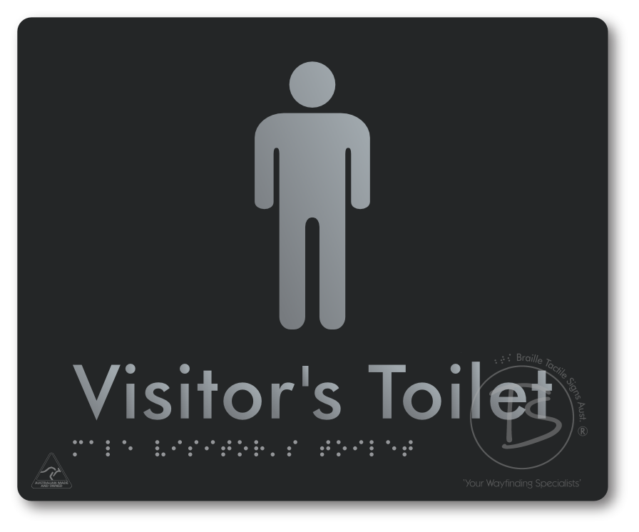 Male Visitor's Toilet - Braille Tactile Signs Aust.