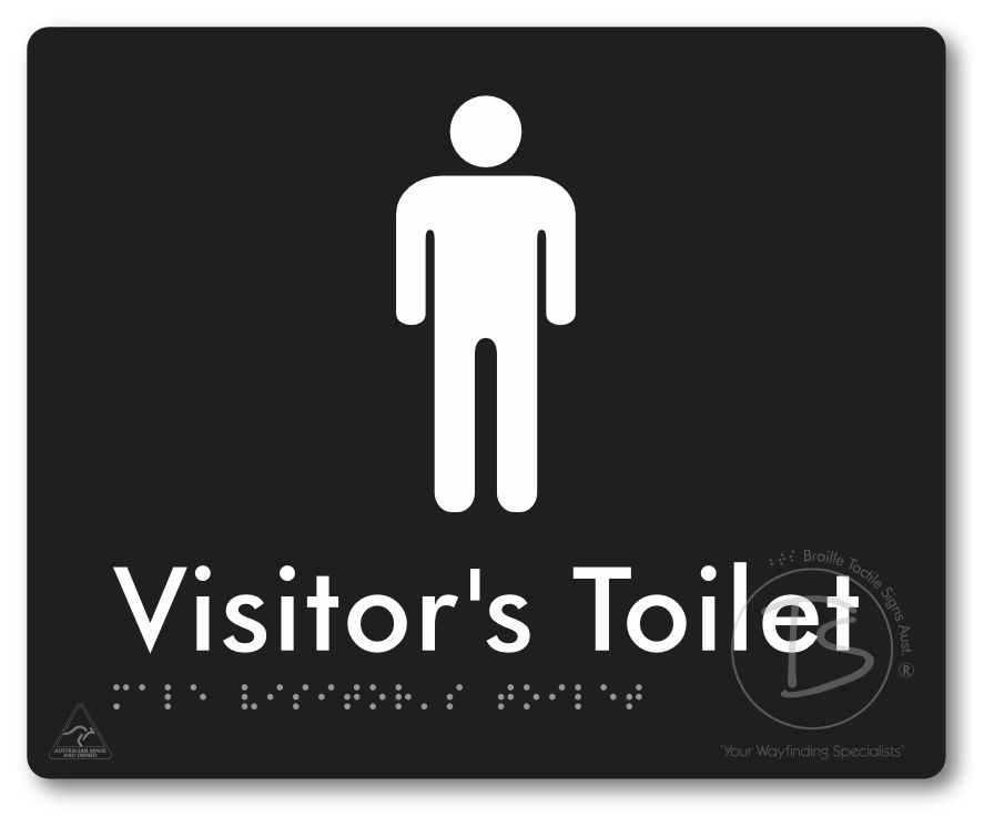 Male Visitor's Toilet - Braille Tactile Signs Aust.