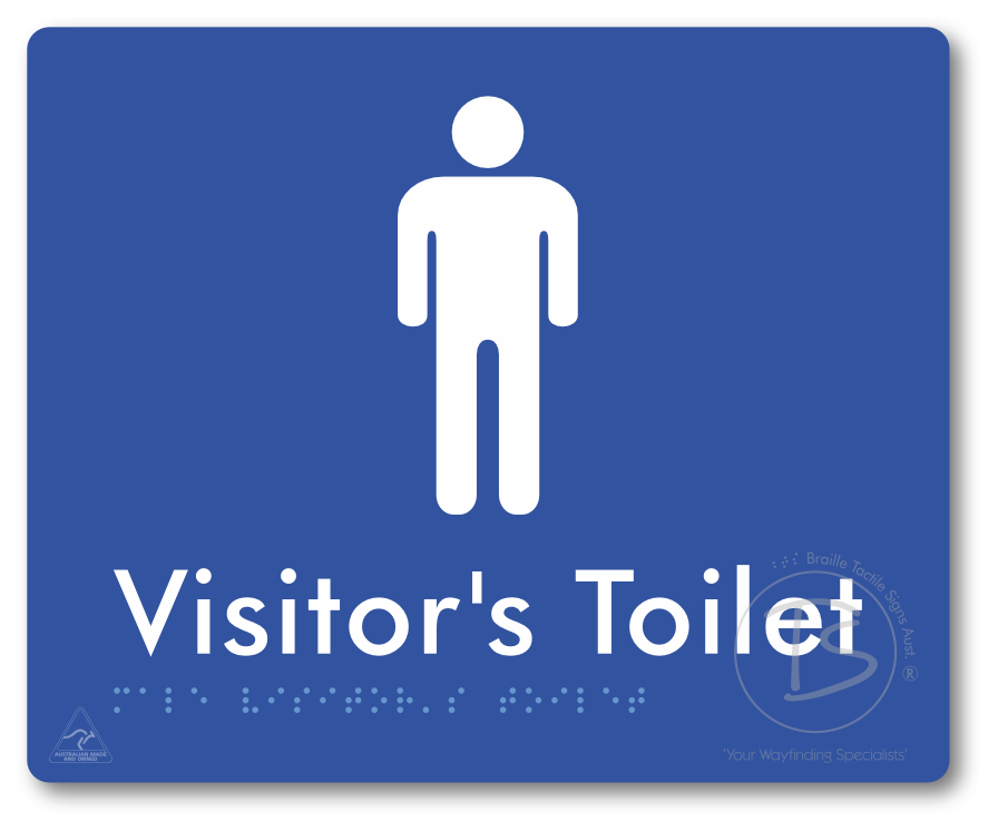 Male Visitor's Toilet - Braille Tactile Signs Aust.
