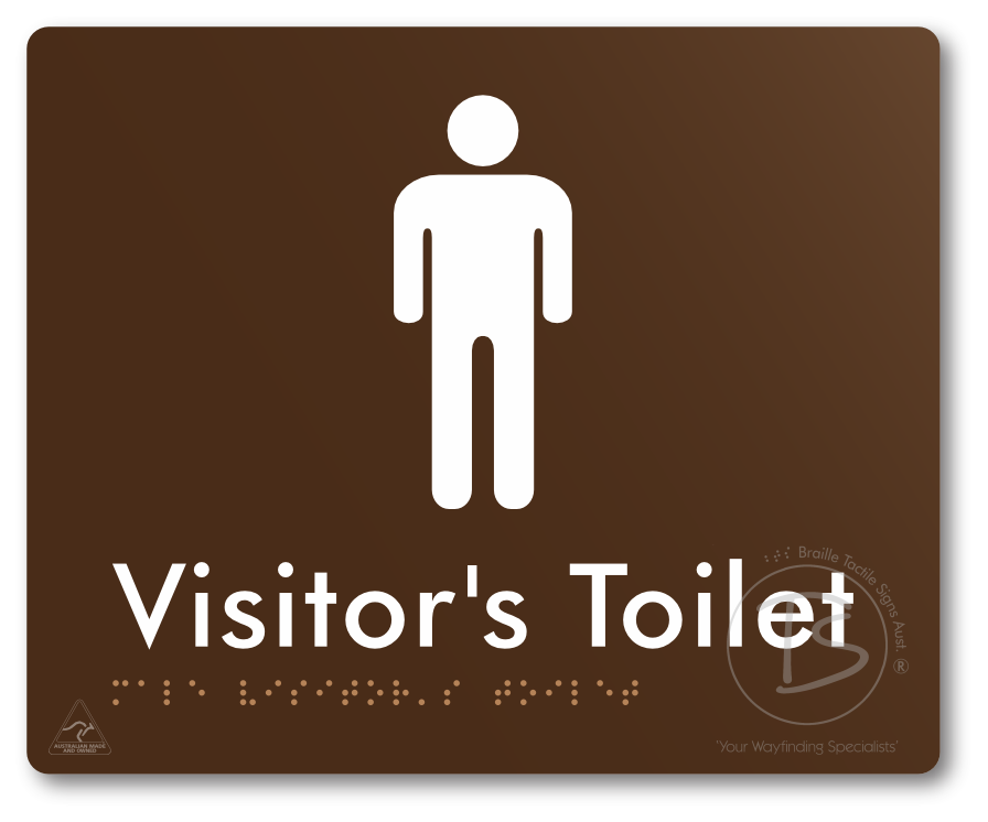 Male Visitor's Toilet - Braille Tactile Signs Aust.