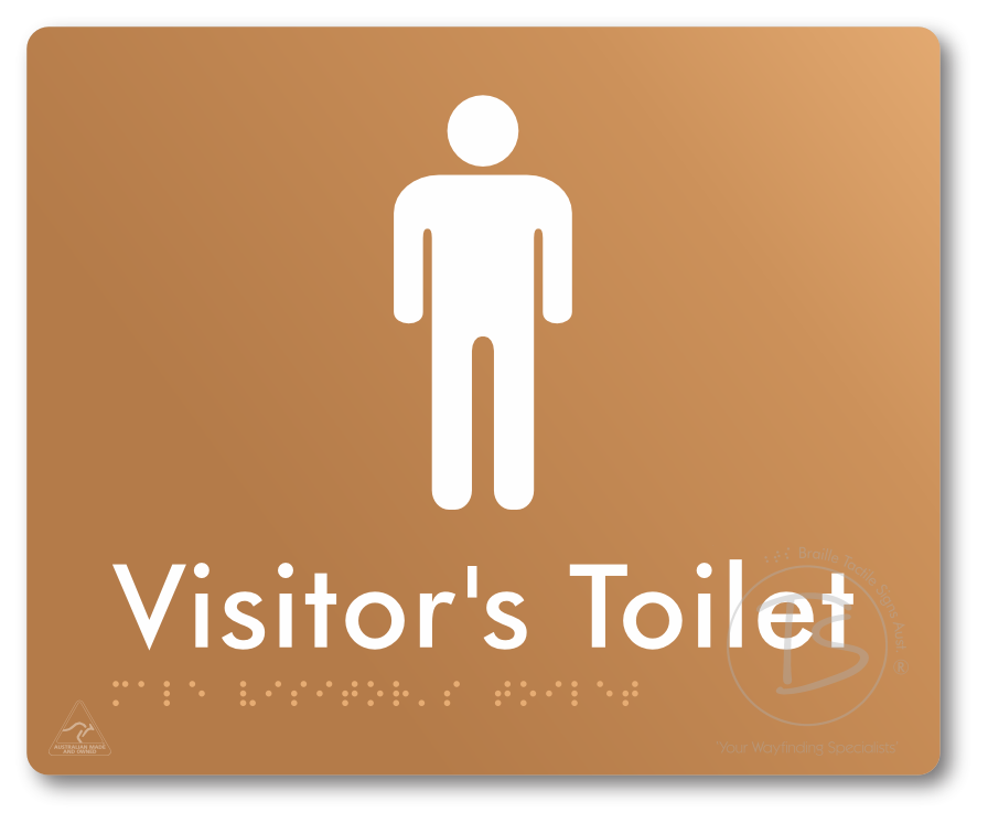 Male Visitor's Toilet - Braille Tactile Signs Aust.