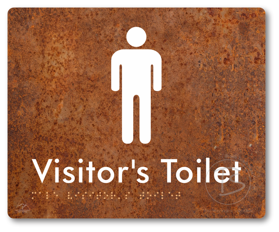 Male Visitor's Toilet - Braille Tactile Signs Aust.
