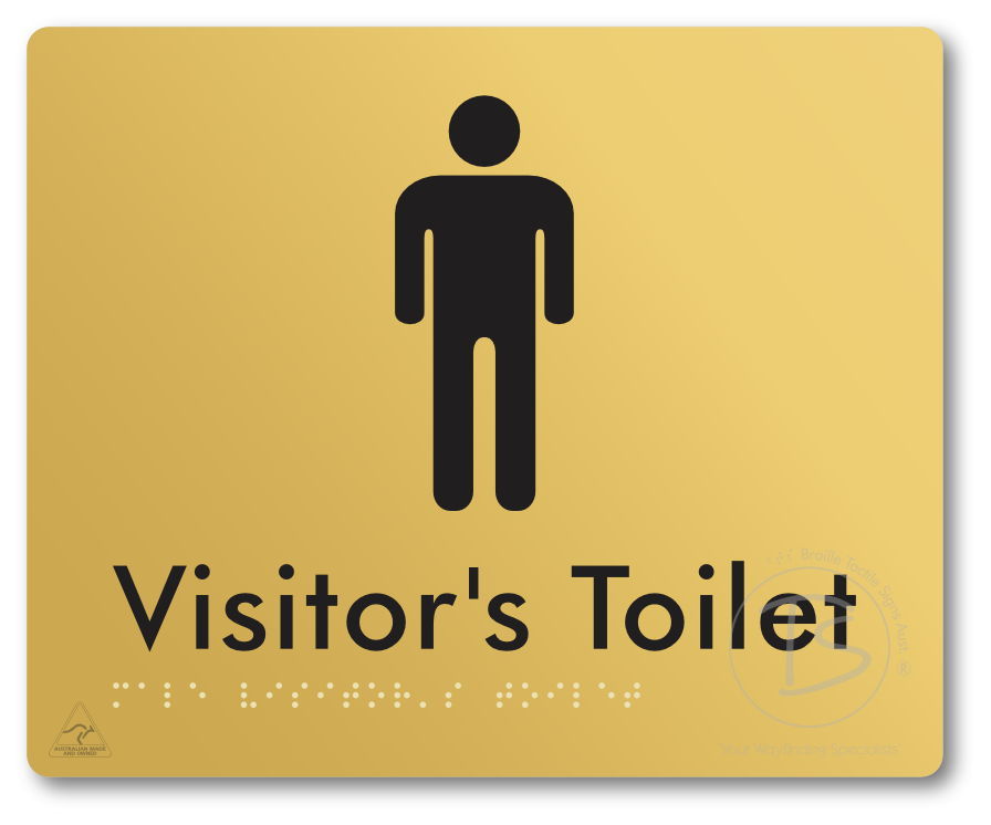 Male Visitor's Toilet - Braille Tactile Signs Aust.