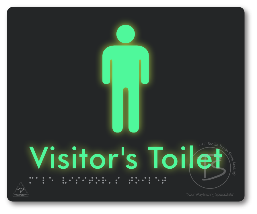 Male Visitor's Toilet - Braille Tactile Signs Aust.