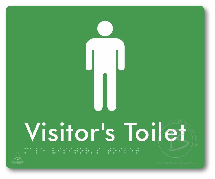 Male Visitor's Toilet - Braille Tactile Signs Aust.
