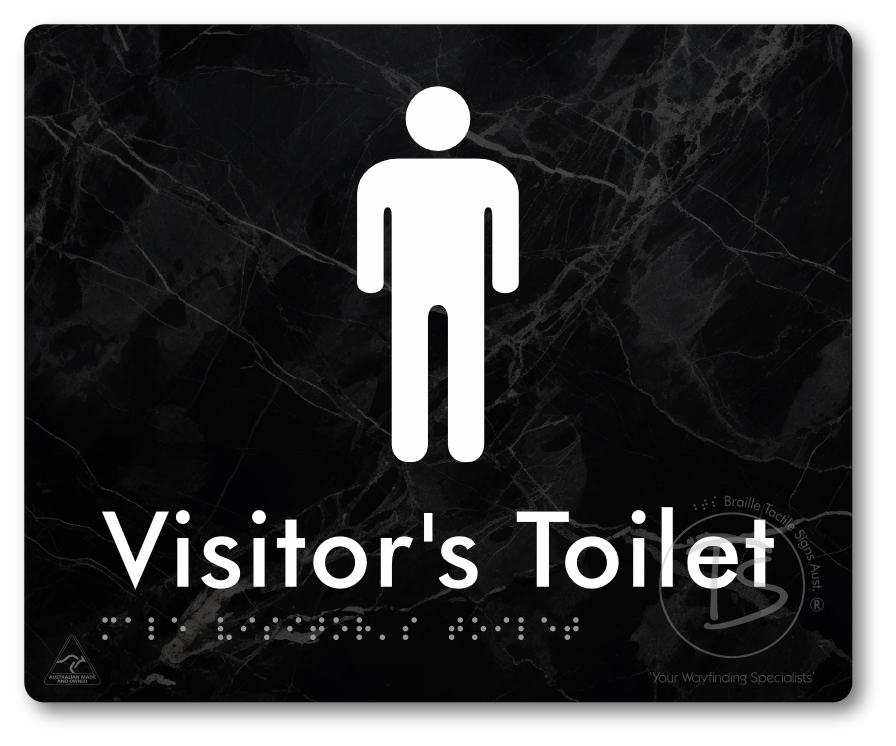 Male Visitor's Toilet - Braille Tactile Signs Aust.