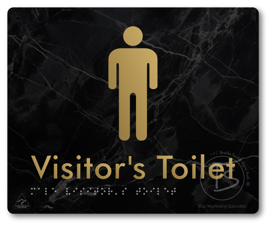 Male Visitor's Toilet - Braille Tactile Signs Aust.