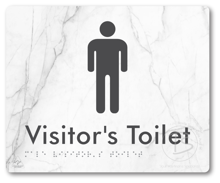 Male Visitor's Toilet - Braille Tactile Signs Aust.
