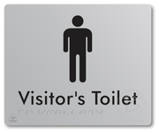 Male Visitor's Toilet - Braille Tactile Signs Aust.