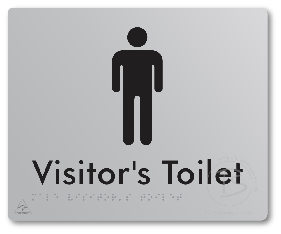 Male Visitor's Toilet - Braille Tactile Signs Aust.