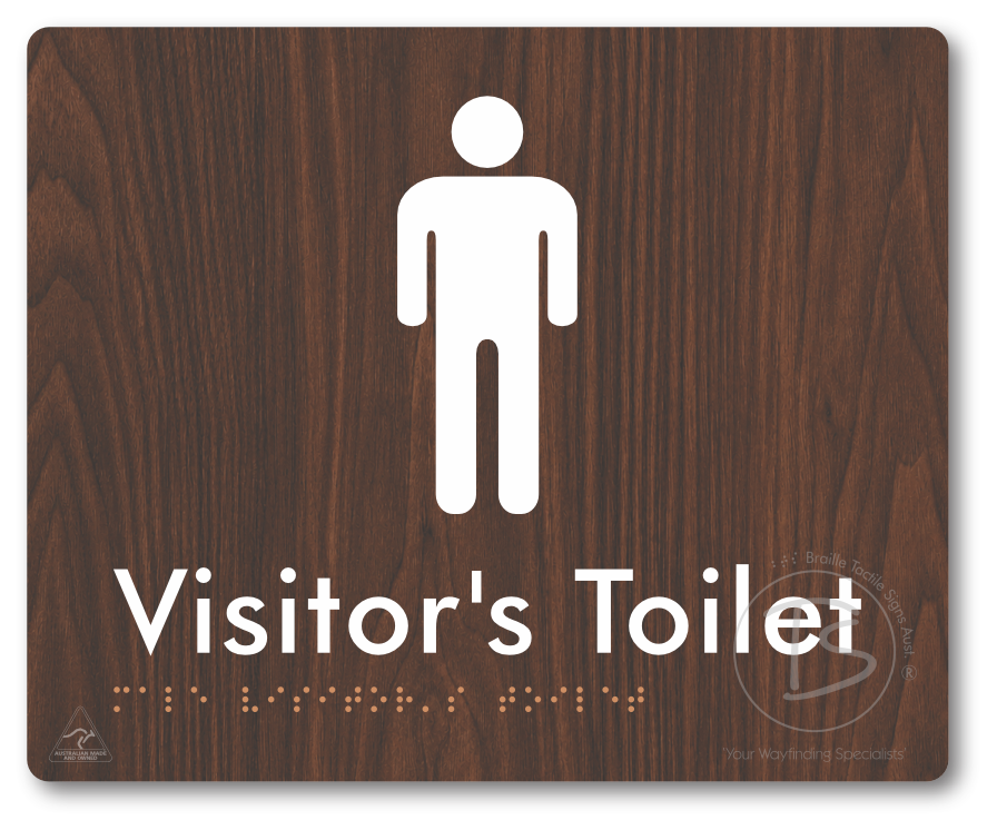 Male Visitor's Toilet - Braille Tactile Signs Aust.
