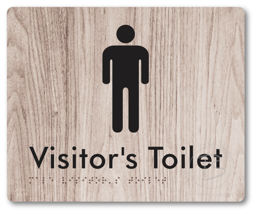 Male Visitor's Toilet - Braille Tactile Signs Aust.