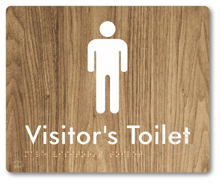 Male Visitor's Toilet - Braille Tactile Signs Aust.