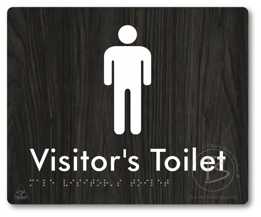 Male Visitor's Toilet - Braille Tactile Signs Aust.