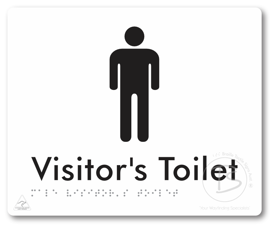 Male Visitor's Toilet - Braille Tactile Signs Aust.