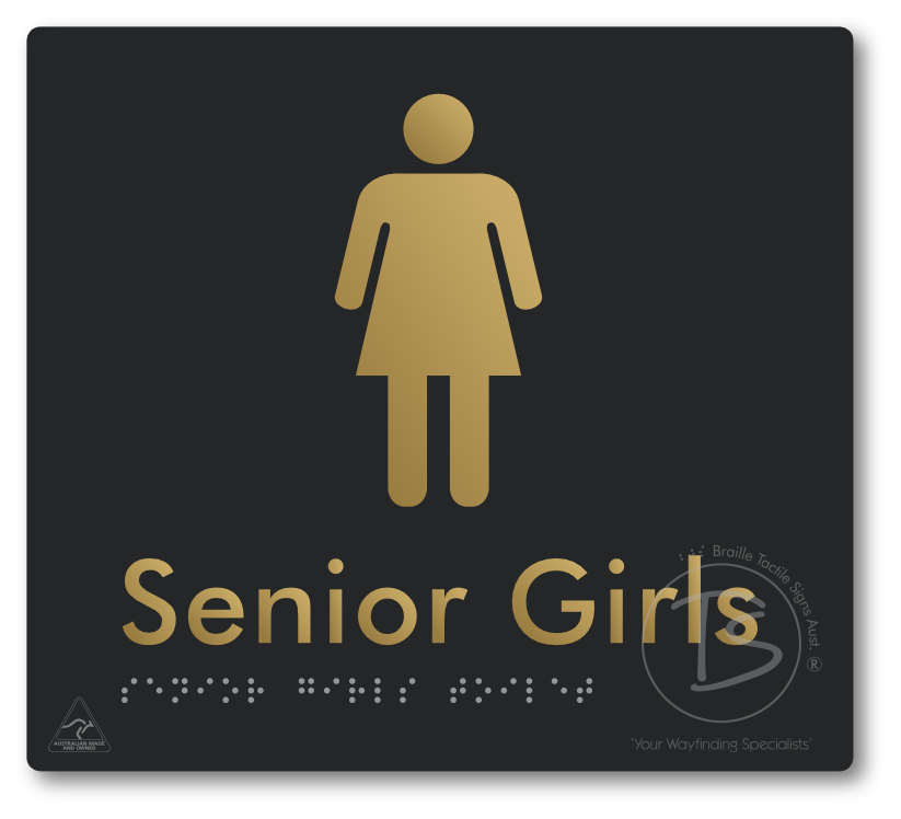 Senior Girls Toilet - Braille Tactile Signs Aust.