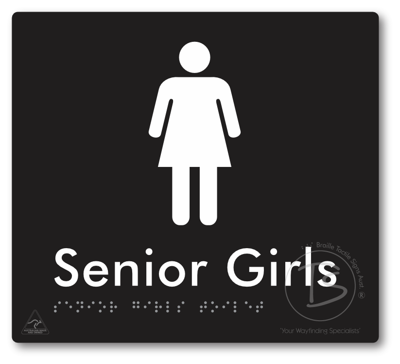 Senior Girls Toilet - Braille Tactile Signs Aust.