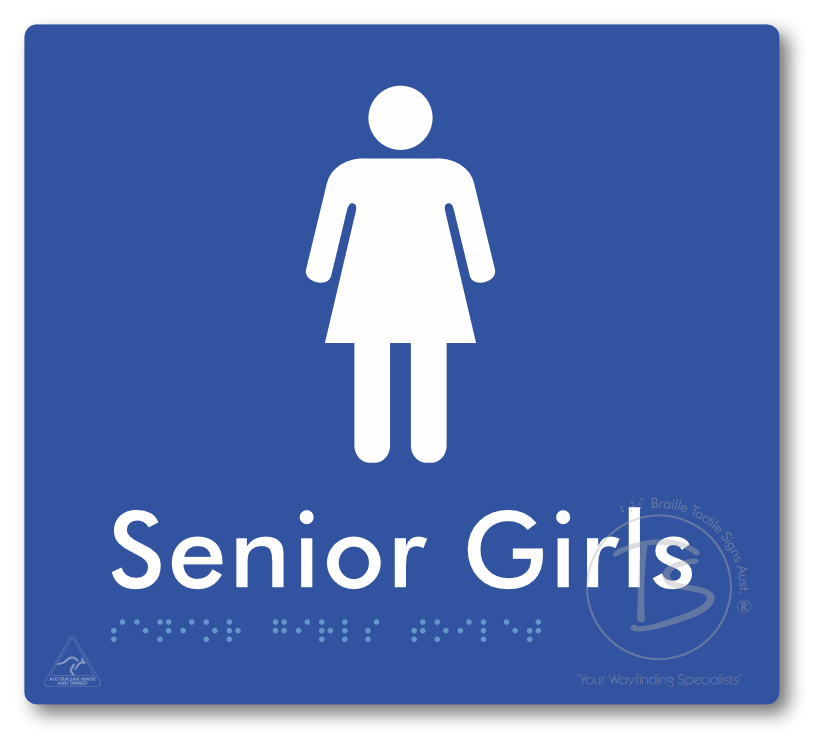 Senior Girls Toilet - Braille Tactile Signs Aust.