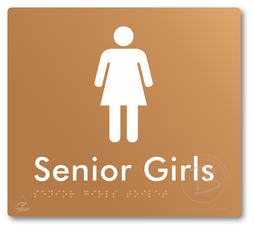 Senior Girls Toilet - Braille Tactile Signs Aust.