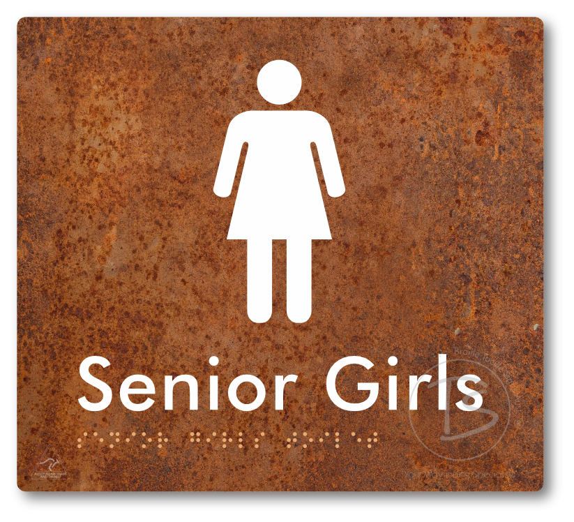 Senior Girls Toilet - Braille Tactile Signs Aust.