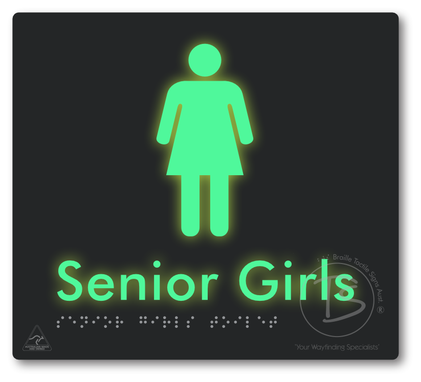 Senior Girls Toilet - Braille Tactile Signs Aust.