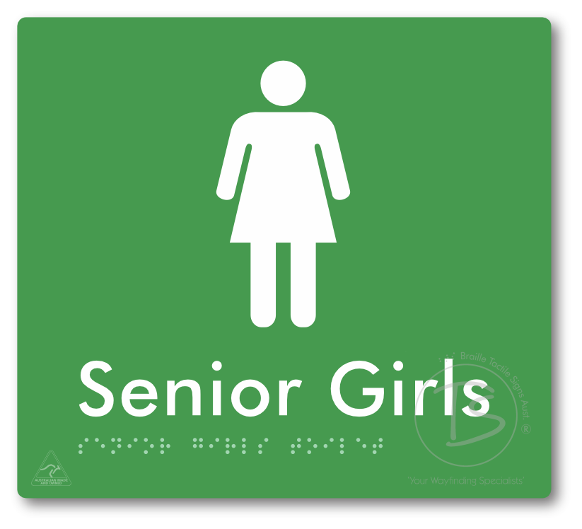 Senior Girls Toilet - Braille Tactile Signs Aust.