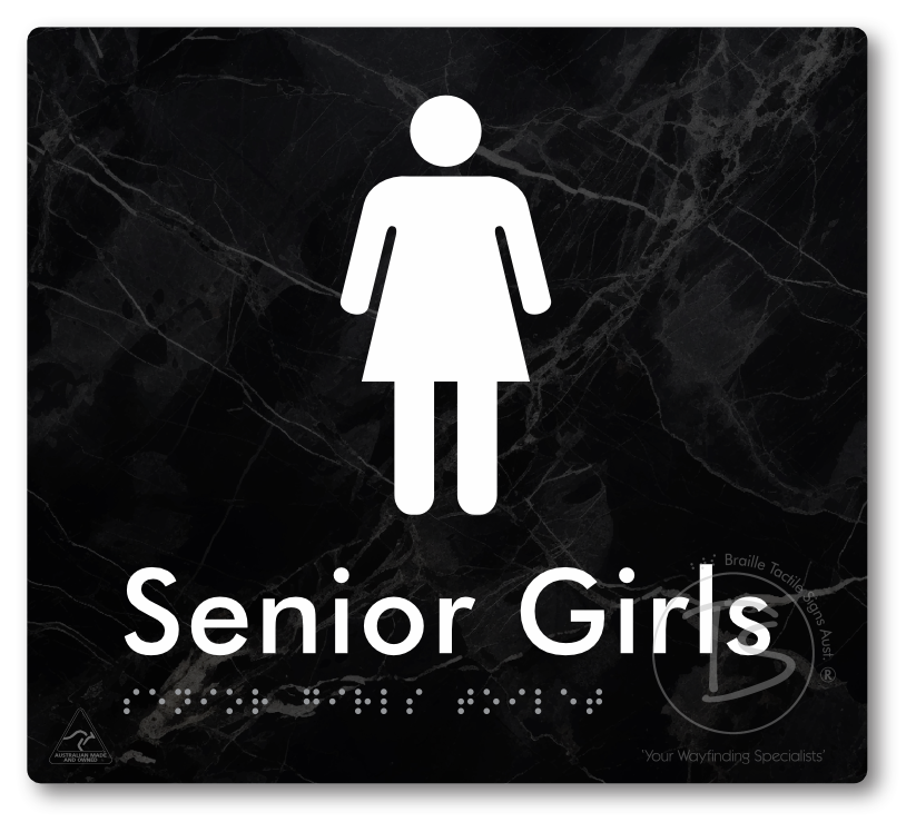 Senior Girls Toilet - Braille Tactile Signs Aust.