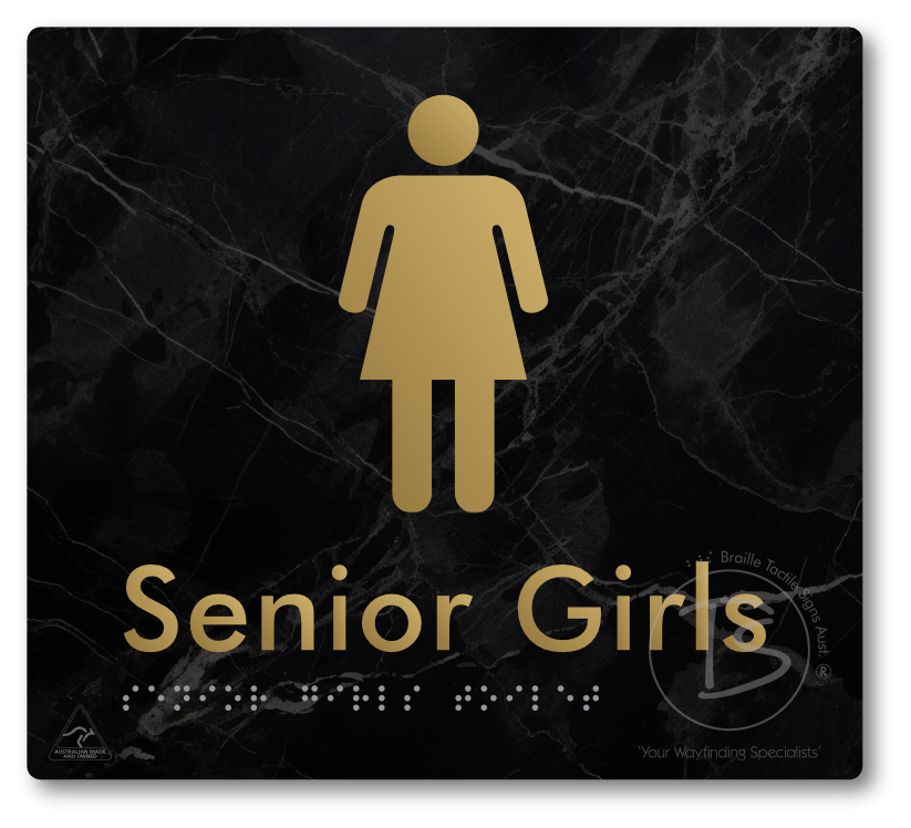 Senior Girls Toilet - Braille Tactile Signs Aust.