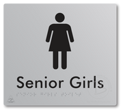 Senior Girls Toilet - Braille Tactile Signs Aust.
