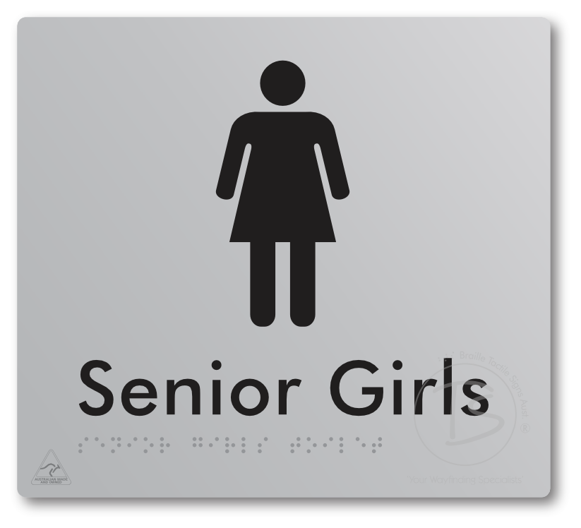 Senior Girls Toilet - Braille Tactile Signs Aust.