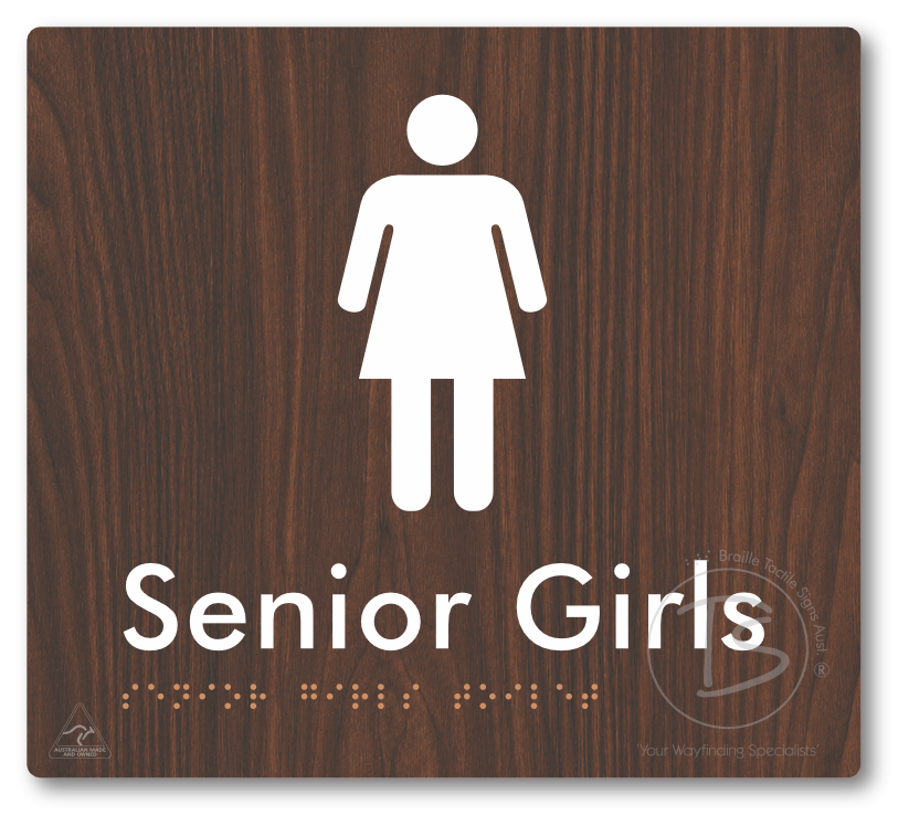 Senior Girls Toilet - Braille Tactile Signs Aust.