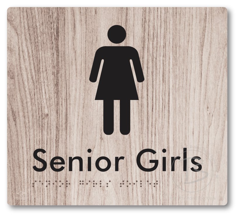 Senior Girls Toilet - Braille Tactile Signs Aust.