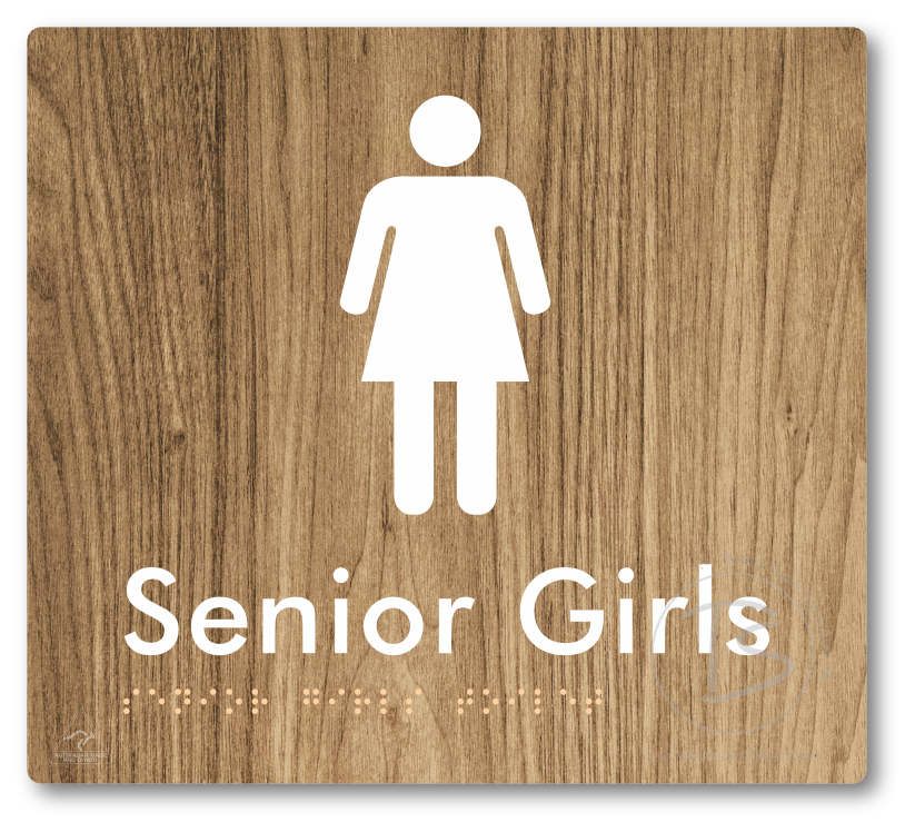 Senior Girls Toilet - Braille Tactile Signs Aust.