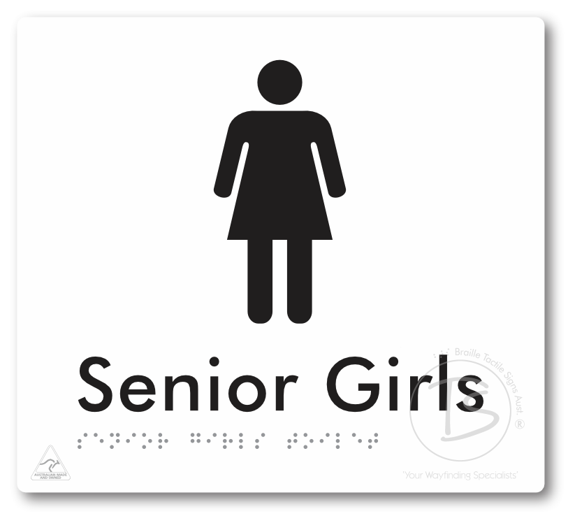 Senior Girls Toilet - Braille Tactile Signs Aust.