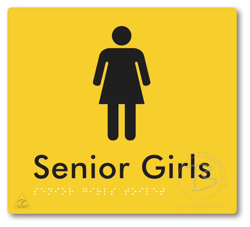 Senior Girls Toilet - Braille Tactile Signs Aust.