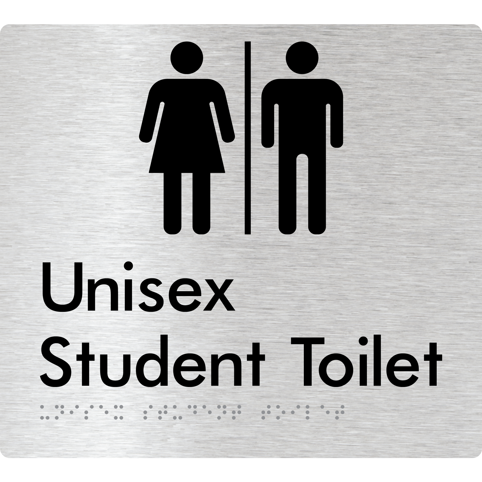 Unisex Student Toilet with Air Lock - Braille Tactile Signs Aust.