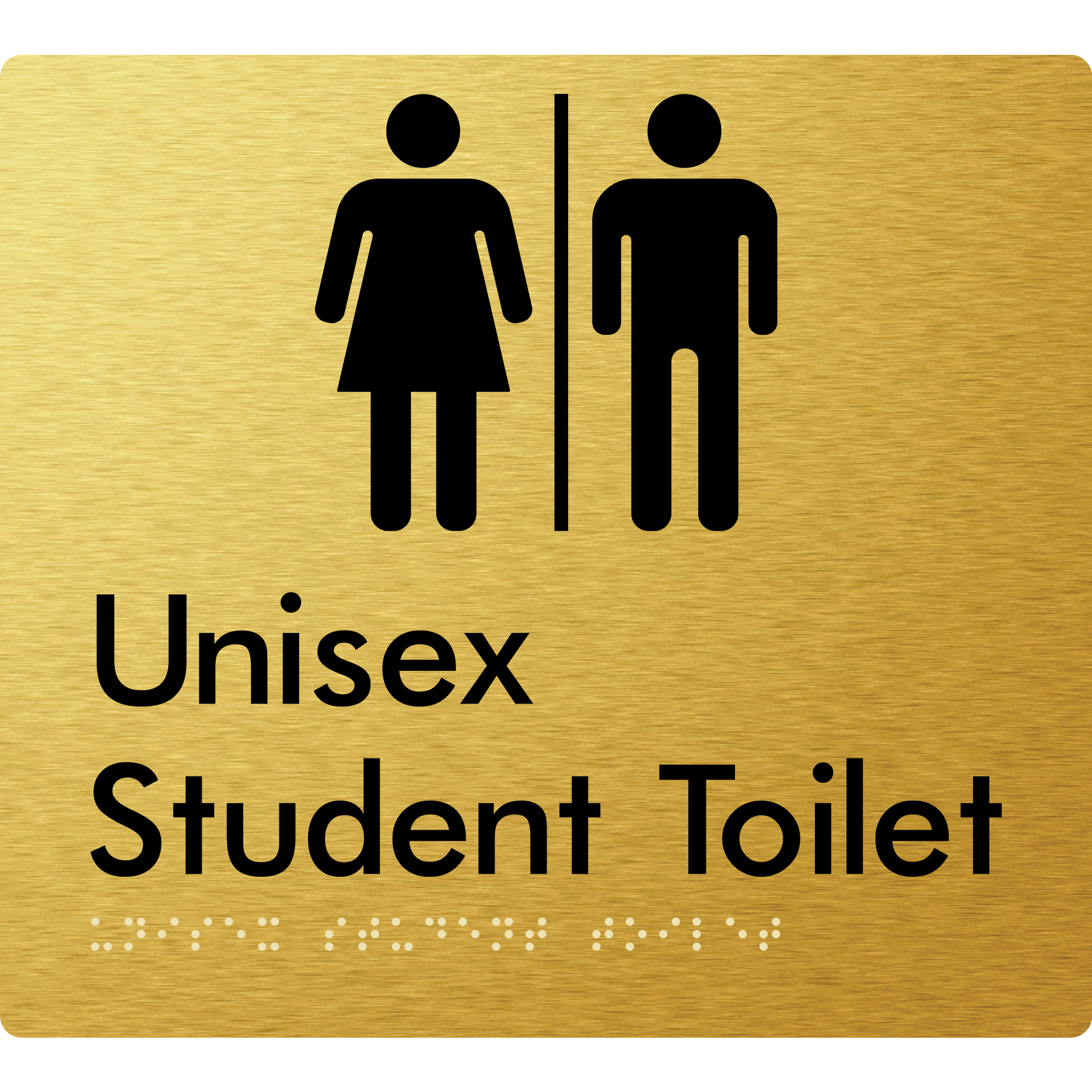 Unisex Student Toilet with Air Lock - Braille Tactile Signs Aust.