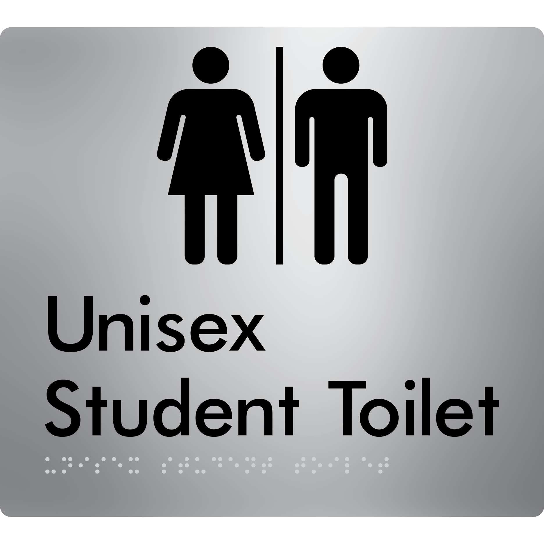 Unisex Student Toilet with Air Lock - Braille Tactile Signs Aust.
