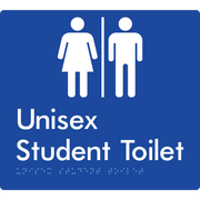 Unisex Student Toilet with Air Lock - Braille Tactile Signs Aust.