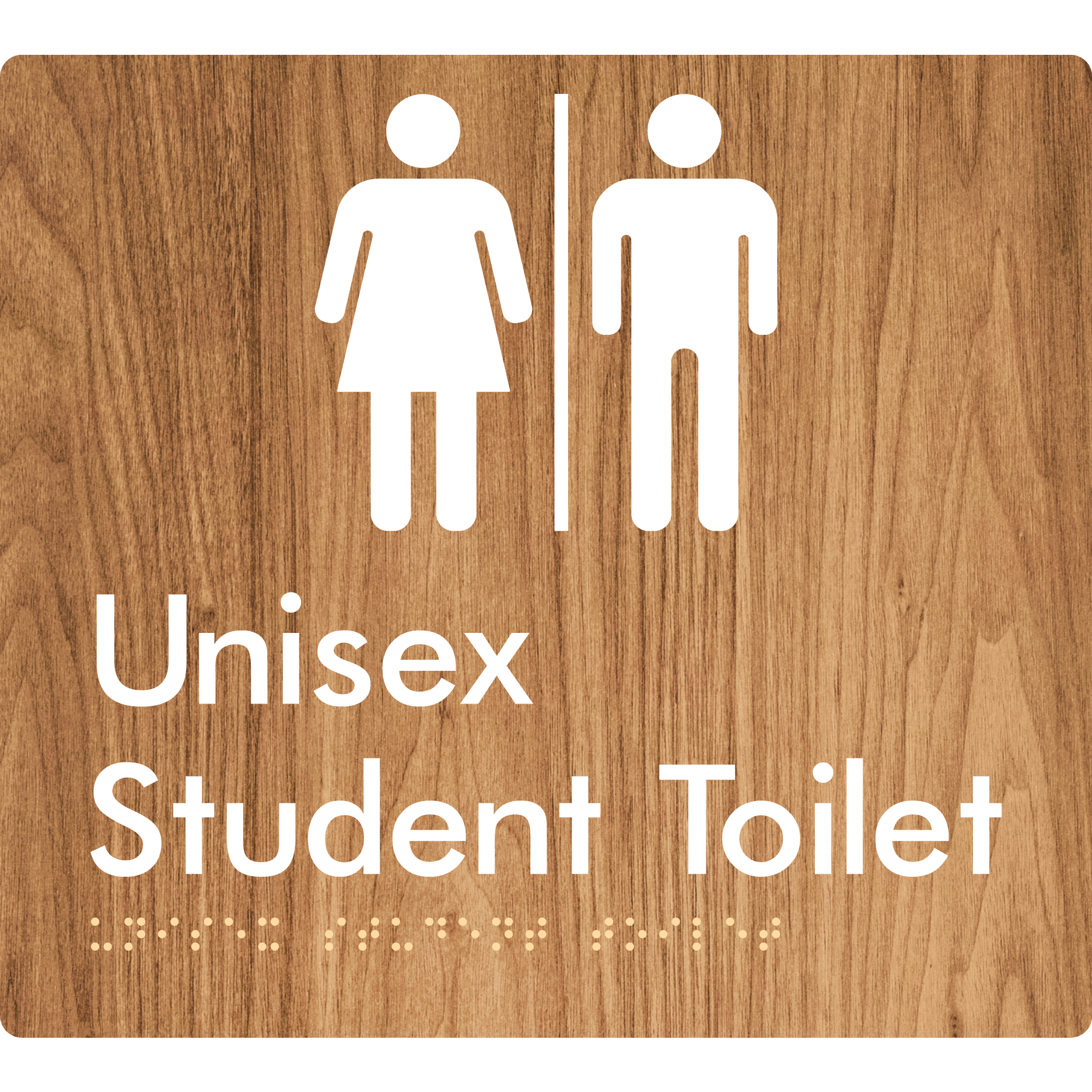Unisex Student Toilet with Air Lock - Braille Tactile Signs Aust.