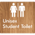 Unisex Student Toilet with Air Lock