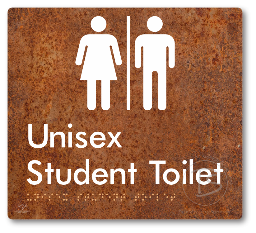 Unisex Student Toilet with Air Lock - Braille Tactile Signs Aust.