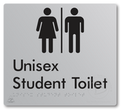 Unisex Student Toilet with Air Lock - Braille Tactile Signs Aust.