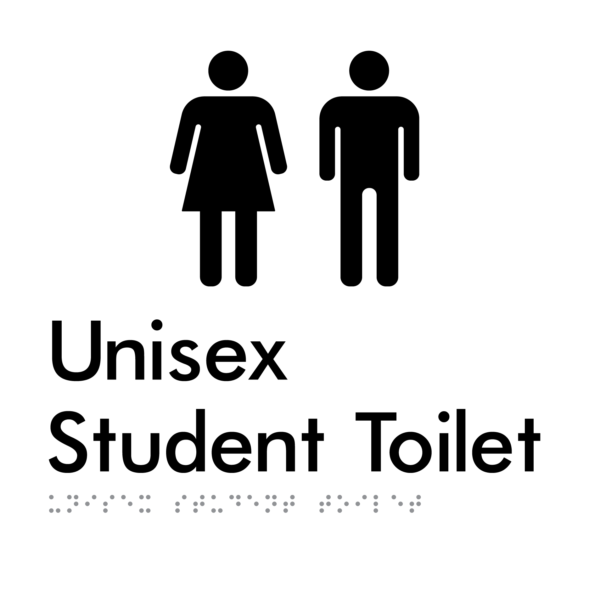 Unisex Student Toilet (Copy for EDM) - Braille Tactile Signs Aust.