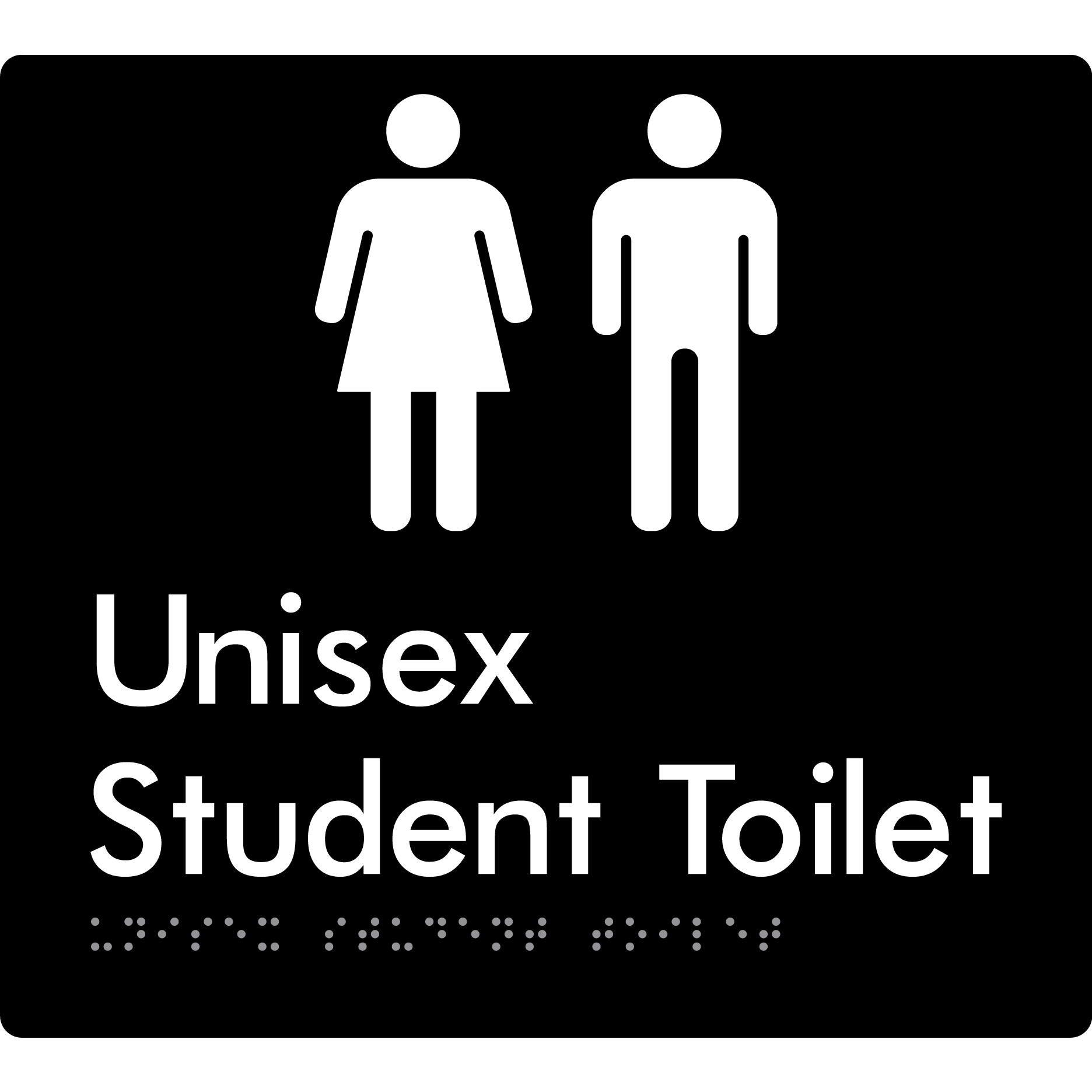 Unisex Student Toilet (Copy for EDM) - Braille Tactile Signs Aust.