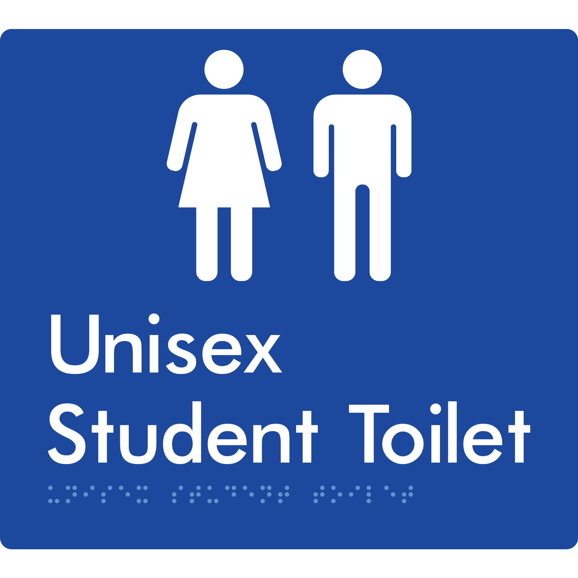 Unisex Student Toilet (Copy for EDM) - Braille Tactile Signs Aust.