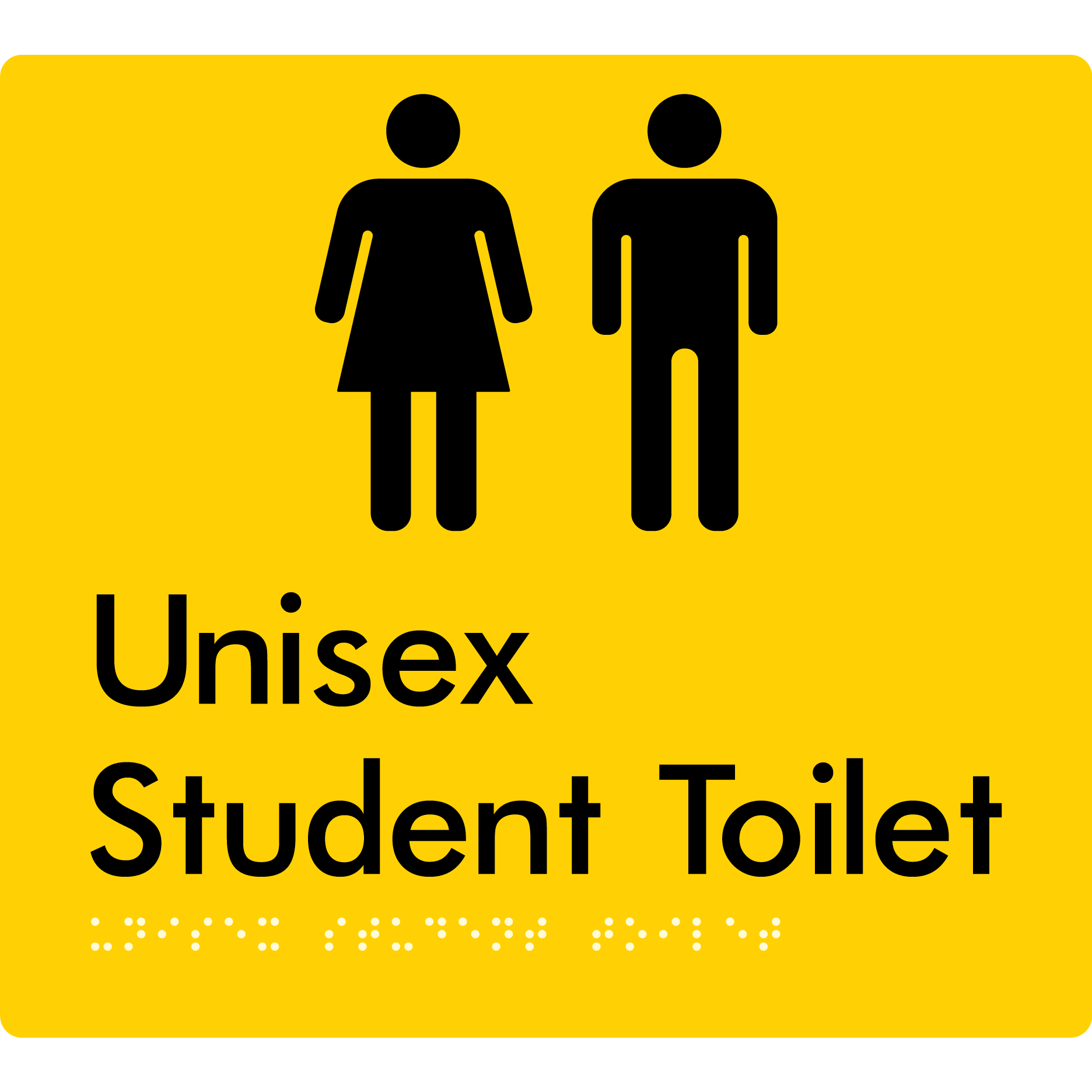 Unisex Student Toilet (Copy for EDM) - Braille Tactile Signs Aust.