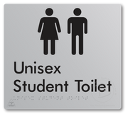 Unisex Student Toilet - Braille Tactile Signs Aust.