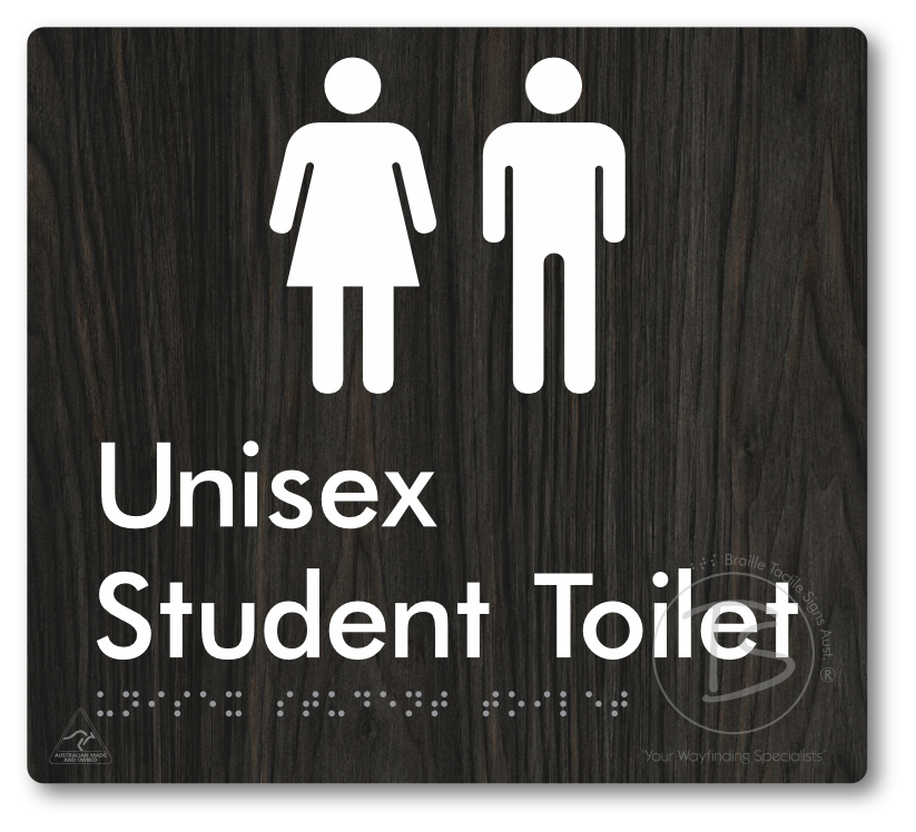 Unisex Student Toilet - Braille Tactile Signs Aust.