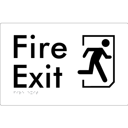 Fire Exit - Braille Tactile Signs Aust.